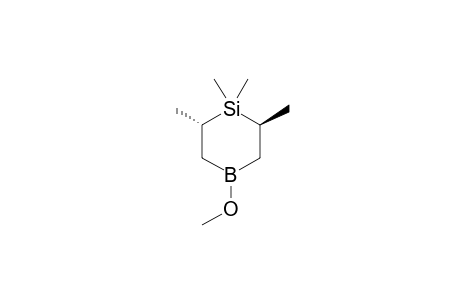 TRANS-1,1,2,6-TETRAMETHYL-4-METHOXY-1-SILA-4-BORACYCLOHEXANE