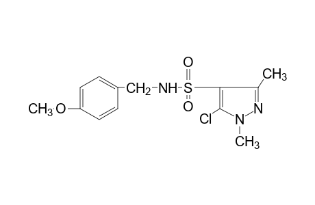 5-chloro-1,3-dimethyl-N-(p-methoxybenzyl)pyrazole-4-sulfonamide