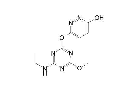 3-[[4-(ethylamino)-6-methoxy-1,3,5-triazin-2-yl]oxy]-1H-pyridazin-6-one