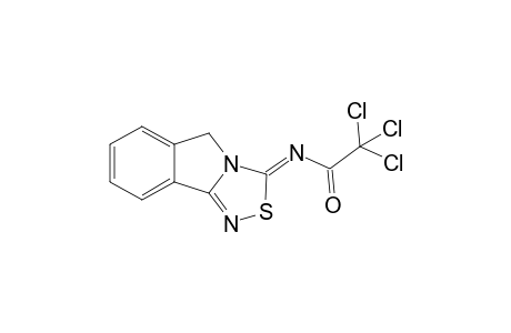 3-Trichloroacetylimino-3H,5H-[1,2,4]thiadiazolo[3,4-a]isoindole