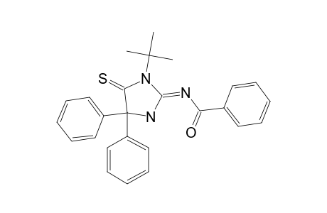 2-(BENZOYLIMINO)-3-TERT.-BUTYL-5,5-DIPHENYL-4-THIOXO-1,3-DIAZOLIDINE