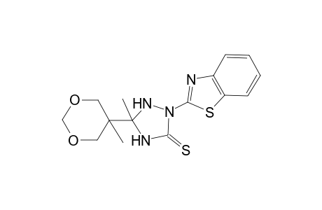 2-(1,3-Benzothiazol-2-yl)-5-methyl-5-(5-methyl-1,3-dioxan-5-yl)-1,2,4-triazolidine-3-thione