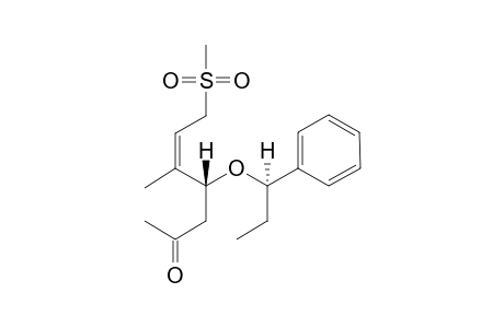 (4R,5Z)-5-METHYL-7-(METHYLSULFONYL)-4-[(R)-1-PHENYLPROPOXY]-HEPT-5-EN-2-ONE