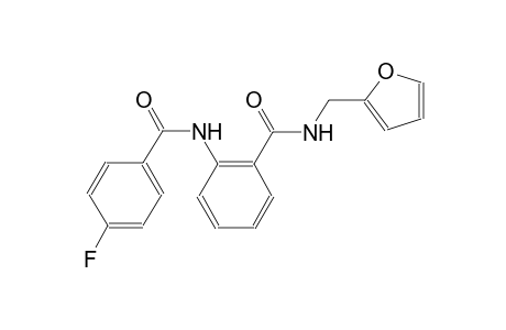 benzamide, 2-[(4-fluorobenzoyl)amino]-N-(2-furanylmethyl)-