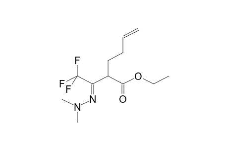 ETHYL 3-(N,N-DIMETHYLHYDRAZONO)-4,4,4-TRIFLUORO-2-(4-BUTENYL)BUTANOATE