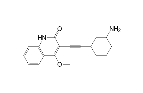 3-(3-Amino-2-cyclohexylethynyl)-4-methoxy-2(1H)-quinolinone