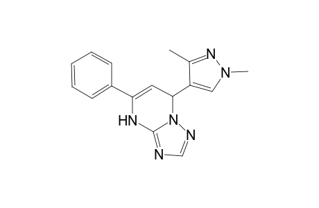 [1,2,4]Triazolo[1,5-a]pyrimidine, 7-(1,3-dimethyl-1H-pyrazol-4-yl)-4,7-dihydro-5-phenyl-