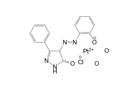 platinum(II) (E)-2-((5-oxo-3-phenyl-4,5-dihydro-1H-pyrazol-4-yl)diazenyl)phenolate chloride dihydrate