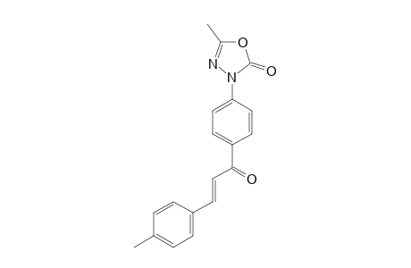 5-METHYL-3-[PARA-(3'-(4-METHYLPHENYL)-ACRYL-1'-OYL)-PHENYL]-3H-2-OXO-DELTA(4)-1,3,4-OXADIAZOLE