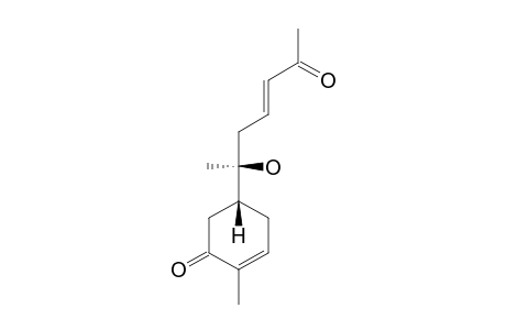 13-NOR-4,11-DIOXO-7-HYDROXYBISABOL-2,9E-DIENE