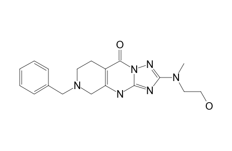 2-[N-(2-HYDROXYETHYL)-N-METHYL]-AMINO-8-BENZYL-6,7,8,9-TETRAHYDROPYRIDO-[3,4-D]-1,2,4-TRIAZOLO-[1,5-A]-PYRIMIDIN-5(10H)-ONE