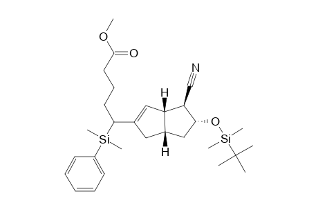 (E)-(1ï-RS,1RS,5SR,7RS,8SR)-3-(1ï-DIMETHYLPHENYLSILYL-4ï-METHOXYCARBONYL)-BUTYL-7-TERT.-BUTYLDIMETHYLSILYLOXY-8-CYANOBICYCLO-[3.3.0]-OCT-2-ENE