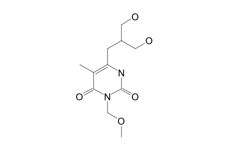 6-[(3-HYDROXY-2-HYDROXYMETHYL)-PROPYL]-3-METHOXYMETHYL-5-METHYLPYRIMIDIN-2,4-DIONE