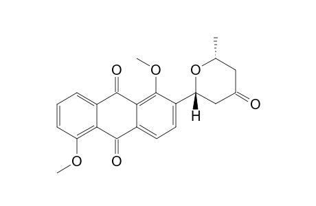 1,5-DIMETHOXY-2-(CIS-6'-METHYL-4'-OXOTETRAHYDRO-2'H-PYRAN-2'-YL)-ANTHRAQUINONE