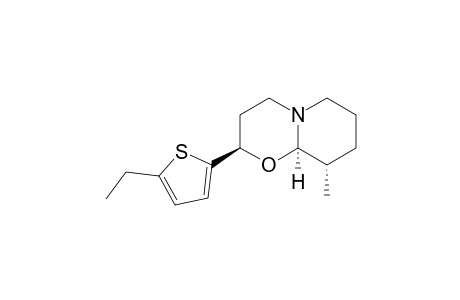 (+/-)-(2R*,9S*,9AR*)-HEXAHYDRO-2-(5-ETHYL-2-THIENYL)-9-METHYL-2H,6H-PYRIDO-[2,1-B]-[1,3]-OXAZINE