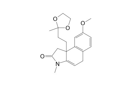 5,9b-dihydro-8-methoxy-3-methyl-9b-[2-(2-methyl-1,3-dioxoxlan-2-yl)ethyl]benz[e]indolin-2-one