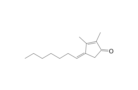 (Z)-4-Heptylidene-2,3-dimethylcyclopent-2-enone