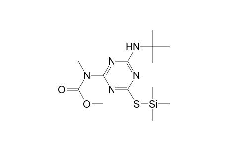 Glycine, N-[4-[(1,1-dimethylethyl)amino]-6-[(trimethylsilyl)thio]-1,3,5-triazi n-2-yl]-, methyl ester