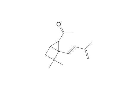 Ethanone, 1-[2,2-dimethyl-1-(3-methyl-1,3-butadienyl)bicyclo[2.1.0]pent-5-yl]-, (E)-