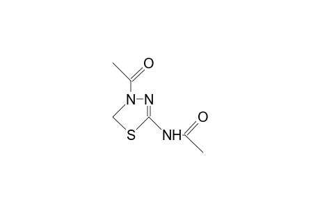 N-(4-acetyl-deltasquare-1,3,4-thiadiazolin-2-yl]acetamide