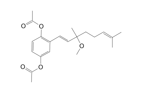 1,2-DIACETOXY-2-[(1'E)-3'-METHOXY-3',7'-DIMETHYLOCTA-1',6'-DIENYL]-BENZENE