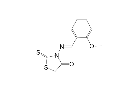 3-{[(E)-(2-methoxyphenyl)methylidene]amino}-2-thioxo-1,3-thiazolidin-4-one