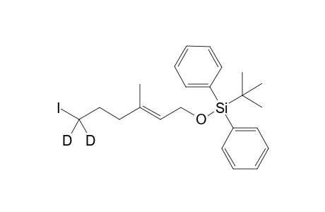 (E)-[6,6-(2)H2]-TERT.-BUTYL-[(6-IODO-3-METHYL-HEX-2-EN-1-YL)-OXY]-DIPHENYLSILYL-SILANE