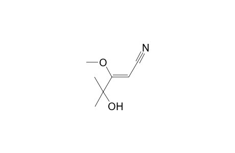 4-Hydroxy-3-metoxy-4-methyl-2-pentenonitrile