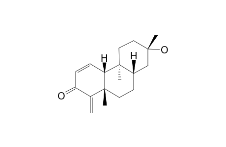 TAGALSIN_Q;(5-S*,8-S*,9-S*,10-R*)-13-(S*)-HYDROXY-15,16-DINORLABR-1,4-(18)-DIEN-3-ONE