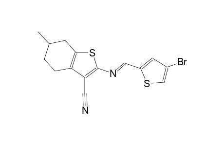 2-{[(E)-(4-bromo-2-thienyl)methylidene]amino}-6-methyl-4,5,6,7-tetrahydro-1-benzothiophene-3-carbonitrile