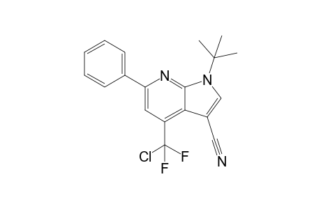 1-tert-Butyl-6-phenyl-4-(chlorodifluoromethyl)-1H-pyrrolo[2,3-b]pyridine-3-carbonitrile