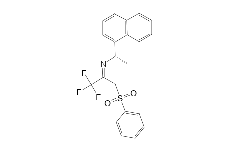 (+/-)-N2-[1-(1-NAPHTHYL)-ETHYL]-1,1,1-TRIFLUORO-3-PHENYLSULFONYL-2-PROPANIMINE;IMINO-TAUTOMER