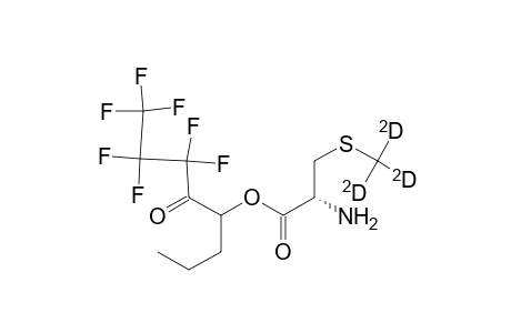 N-Heptatfluorobutyryl, n-butyl ester of s-trideuteromethyl cysteine