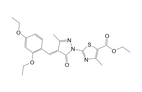 5-thiazolecarboxylic acid, 2-[(4E)-4-[(2,4-diethoxyphenyl)methylene]-4,5-dihydro-3-methyl-5-oxo-1H-pyrazol-1-yl]-4-methyl-, ethyl ester