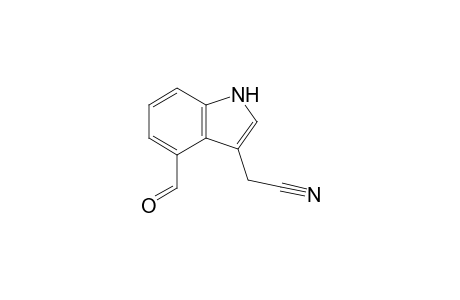 1H-Indole-3-acetonitrile, 4-formyl-