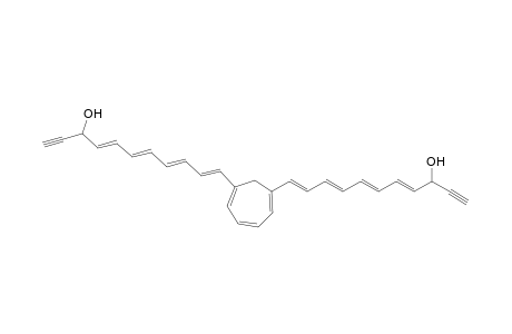 (4E,6E,8E,10E)-11-[6-[(1E,3E,5E,7E)-9-hydroxyundeca-1,3,5,7-tetraen-10-ynyl]-1-cyclohepta-1,3,5-trienyl]-3-undeca-4,6,8,10-tetraen-1-ynol