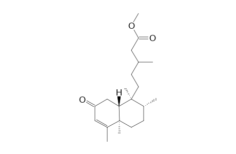 METHYL-2-OXO-POPULIFOLOATE;METHYL-(5R,8R,9S,10R)-2-OXO-ENT-3-CLERODEN-15-OATE