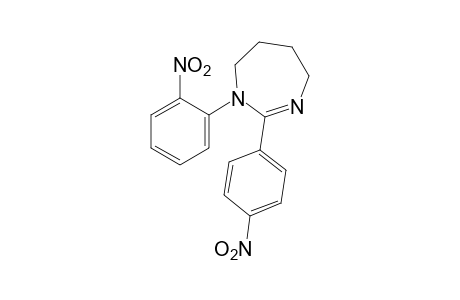 1-(o-nitrophenyl)-2-(p-nitrophenyl)-4,5,6,7-tetrahydro-1H-1,3-diazepine