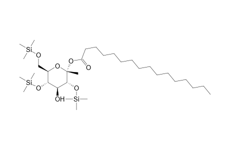 .alpha.-D-Glucopyranoside, methyl 2,4,6-tris-O-(trimethylsilyl)-, hexadecanoate