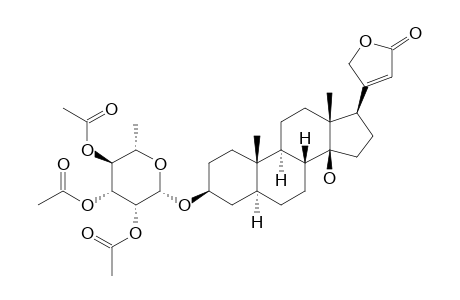 UZARIGENIN-3-BETA-O-ALPHA-L-PERACETYLRHAMNOSID,(5-ALPHA-H)