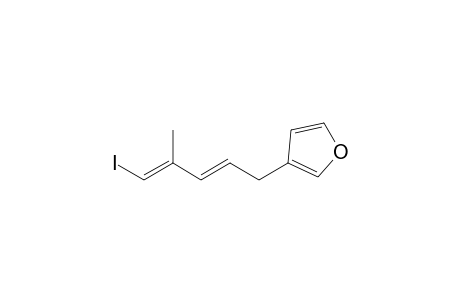 3-[(2E,4E)-5-iodanyl-4-methyl-penta-2,4-dienyl]furan