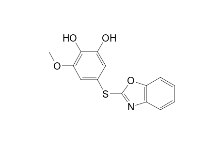 5-(Benzo[d]oxazol-2-ylthio)-3-methoxybenzene-1,2-diol