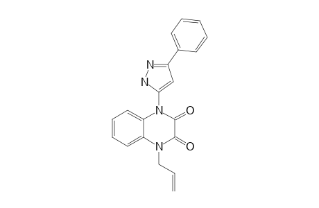 1-(3'-PHENYLPYRAZOL-5'-YL)-4-ALLYL-1,2,3,4-TETRAHYDROQUINOXALINE-2,3-DIONE