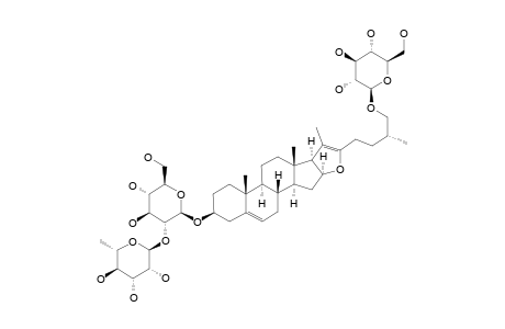 26-O-BETA-D-GLUCOPYRANOSYL-(25R)-FURAN-5,20(22)-DIENE-3-BETA,26-DIHYDROXY-3-O-[ALPHA-L-RHAMNOPYRANOSYL-(1->2)]-BETA-D-GLUCOPYRANOSIDE