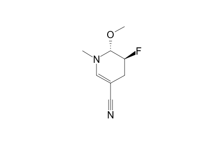 TRANS-3-FLUORO-2-METHOXY-1-METHYL-1,2,3,4-TETRAHYDROPYRIDINE-5-CARBONITRILE