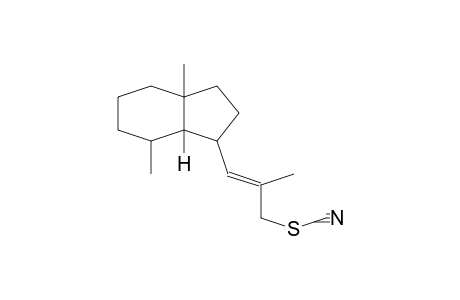 THIOCYANIC ACID, 2-METHYL-3-(OCTAHYDRO-3a,7-DIMETHYL-1H-INDEN-1-YL)-2-PROPENYL ESTER,