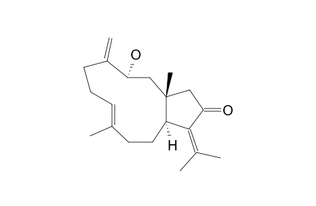 3-(R*)-HYDROXY-13-KETO-1-(R*),11-(S*)-DOLABELL-4-(16),7-(E),12-(18)-TRIENE