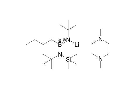 Butyl{t-butyl[(tetramethylethylenediamine)lithio]amino}[t-butyl(trimethylsilyl)amino]borane