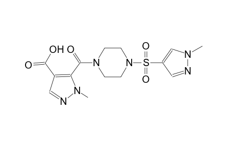 1H-pyrazole-4-carboxylic acid, 1-methyl-5-[[4-[(1-methyl-1H-pyrazol-4-yl)sulfonyl]-1-piperazinyl]carbonyl]-