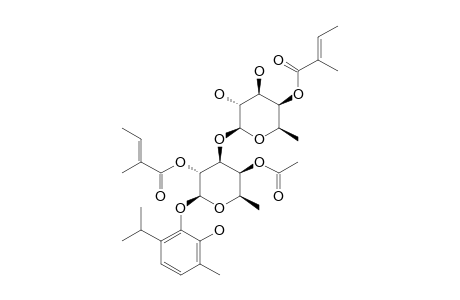 2-HYDROXYTHYMOL-3-O-(4-O-ANGELOYL-BETA-D-FUCOPYRANOSYL)-(1->3)-(4-O-ACETYL-2-O-ANGELOYL)-BETA-D-FUCOPYRANOSIDE